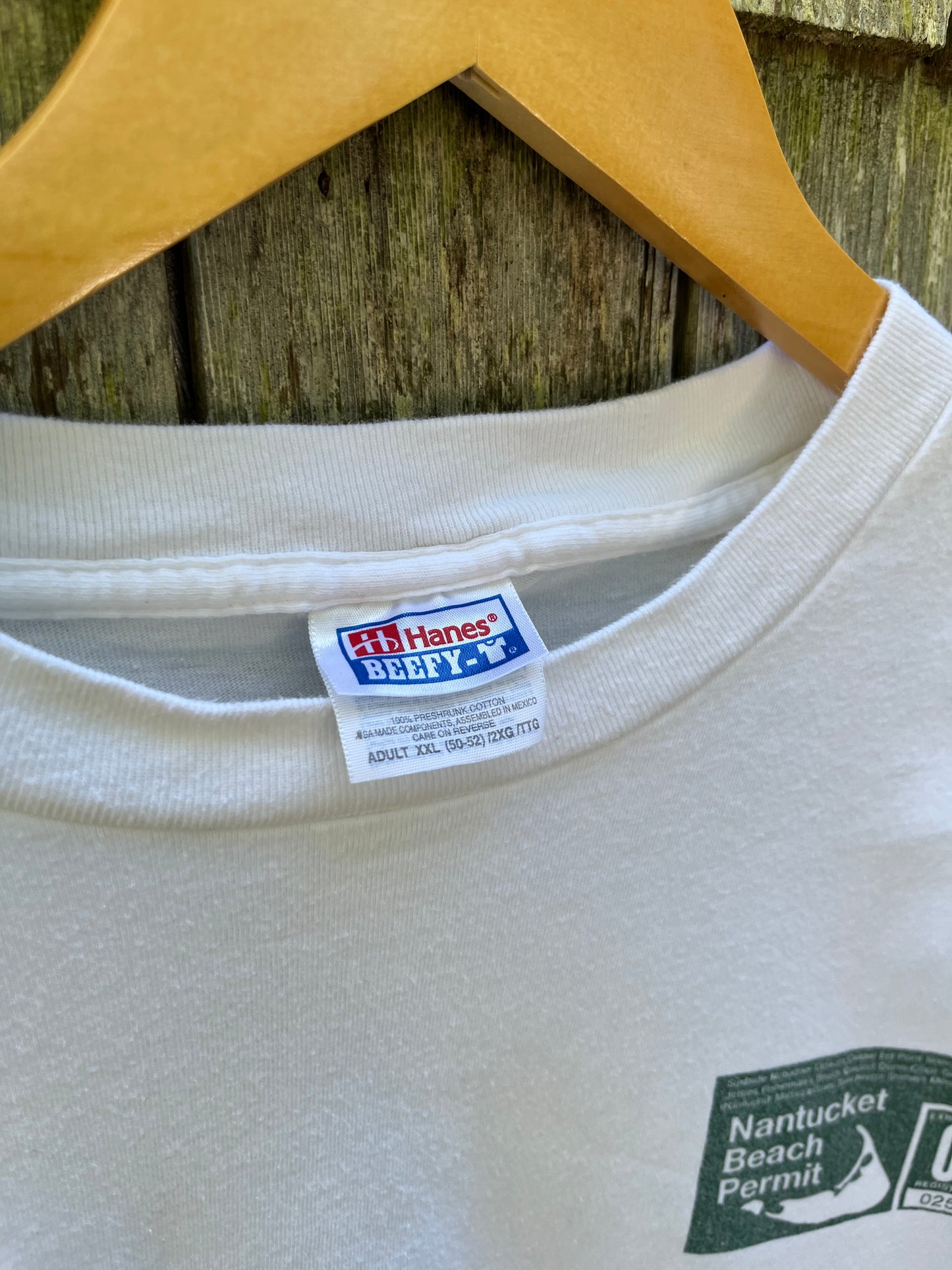 00s Nantucket Beach Permit T-Shirt (XL/XXL)