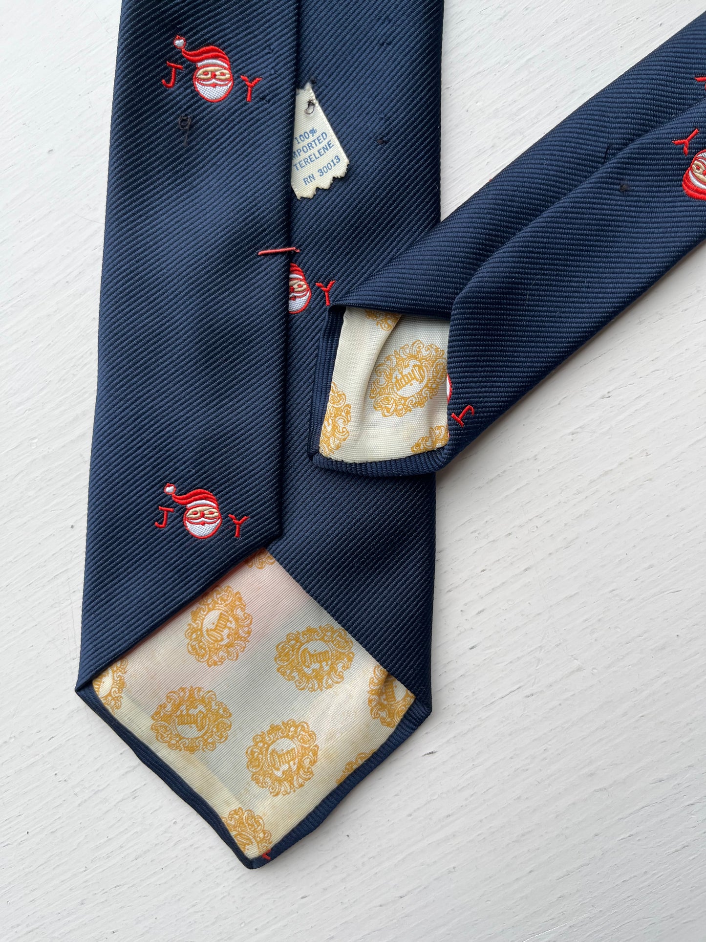 70s Chipp Santa Claus Christmas Joy Emblematic Tie