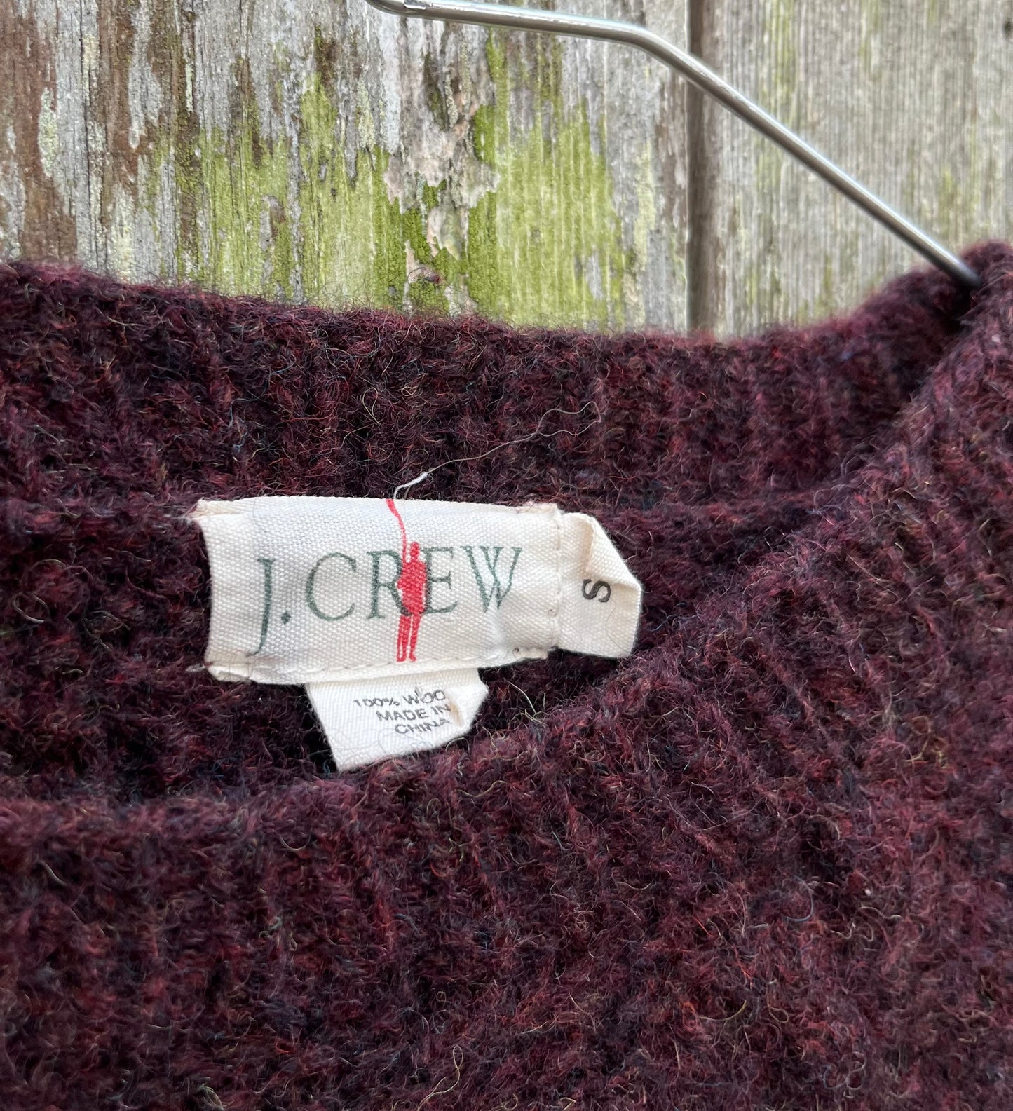 90s J. Crew Wool Cable Knit Sweater (L)