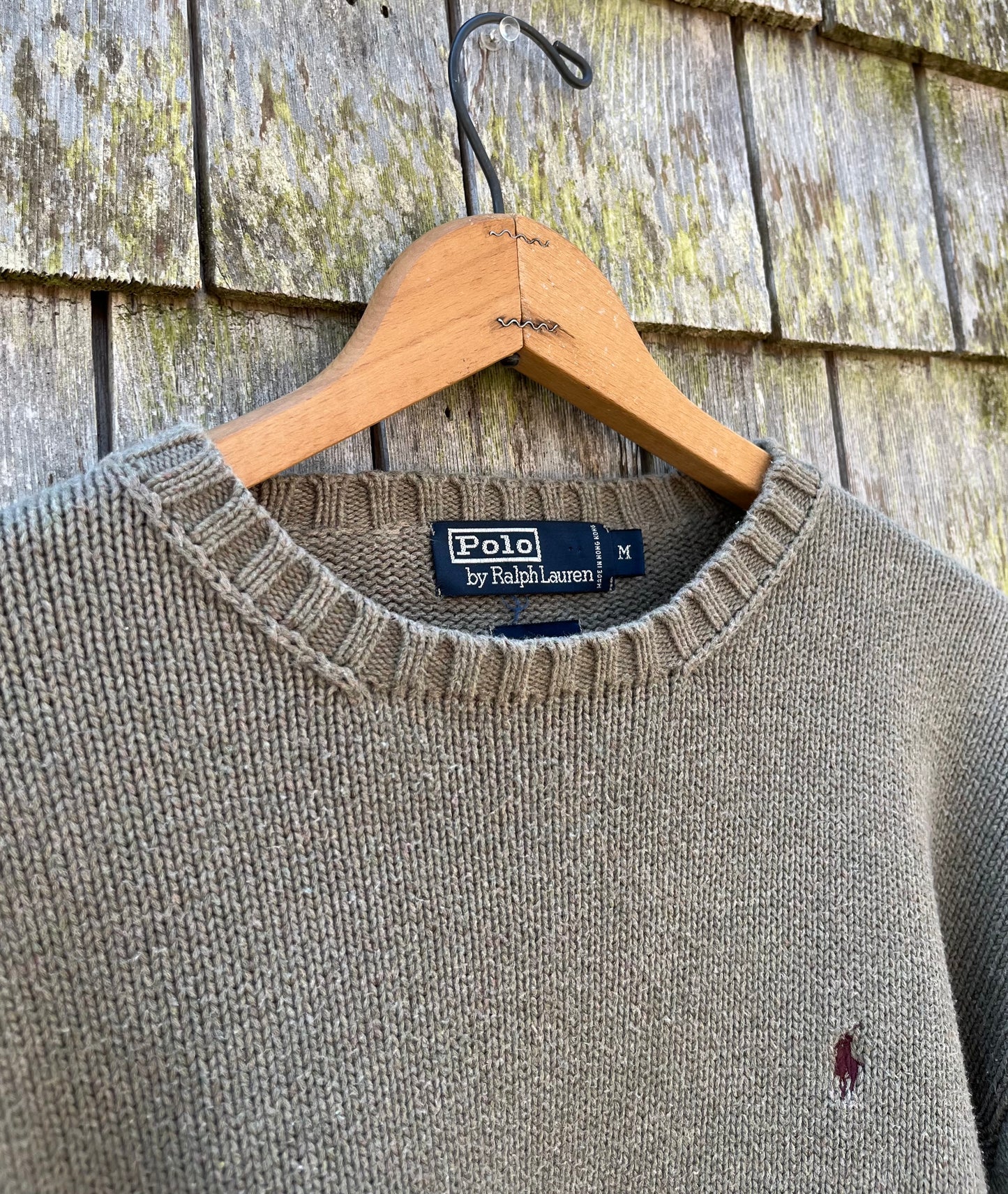 90s Polo Ralph Lauren Crewneck Cotton Knit Sweater (M/L)