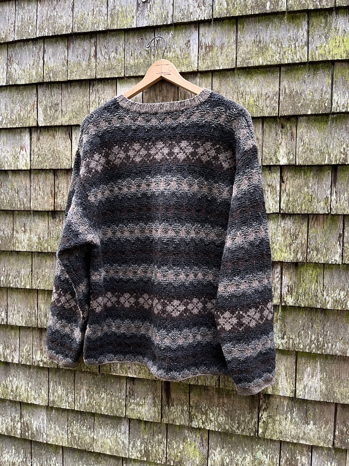 90s J.Crew Fair Isle Wool Knit Sweater (L)