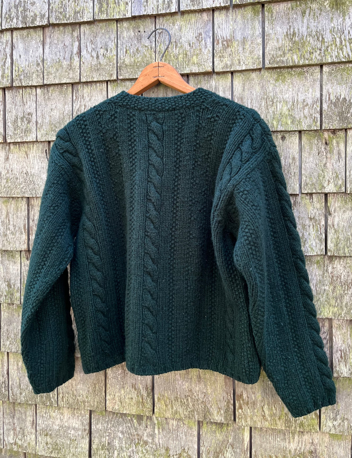 90s J.Crew Wool Cable Knit Cardigan Sweater (Women’s M/L)
