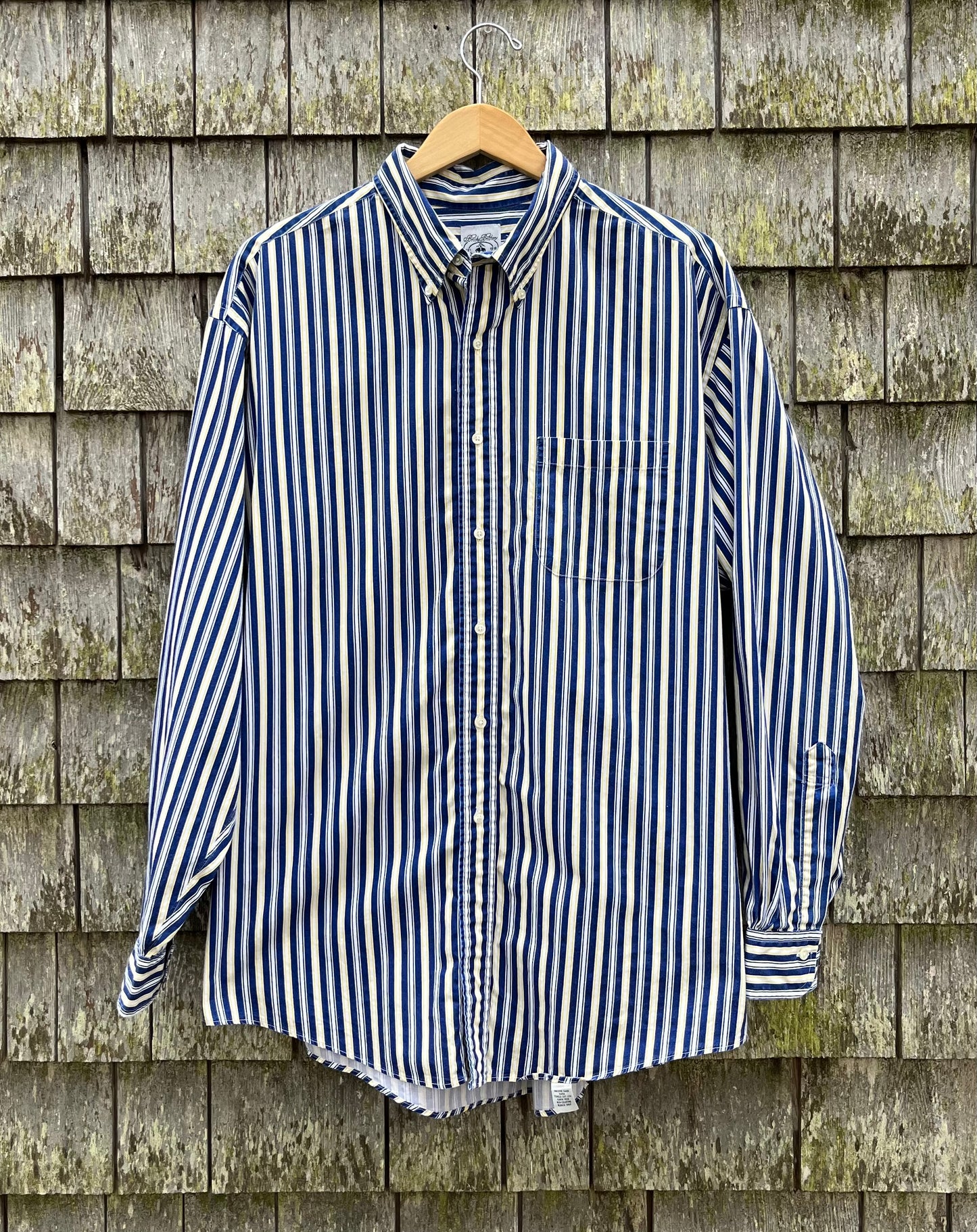 90s Brooks Brothers Striped Broadcloth Cotton Button Down ‘Sport Shirt’ (XL)