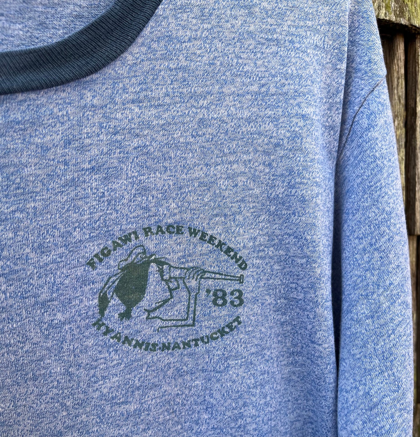 80s Nantucket Figawi Ringer T-Shirt (M)