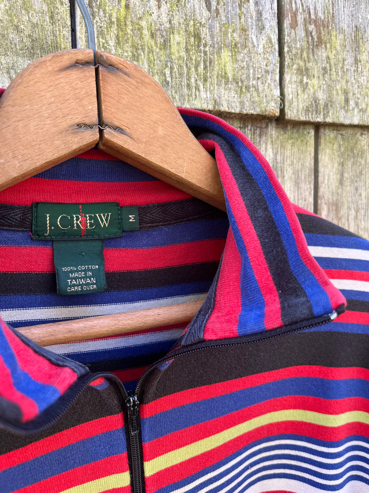 90s J.Crew Cotton Quarter Zip Pullover Shirt (M/L)