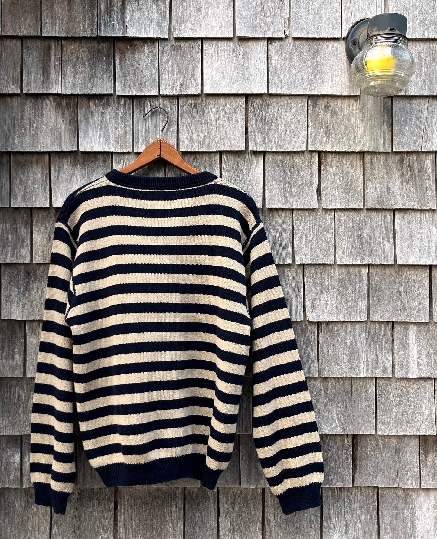 90s Eddie Bauer Cotton Border Striped Sweater (M/L)