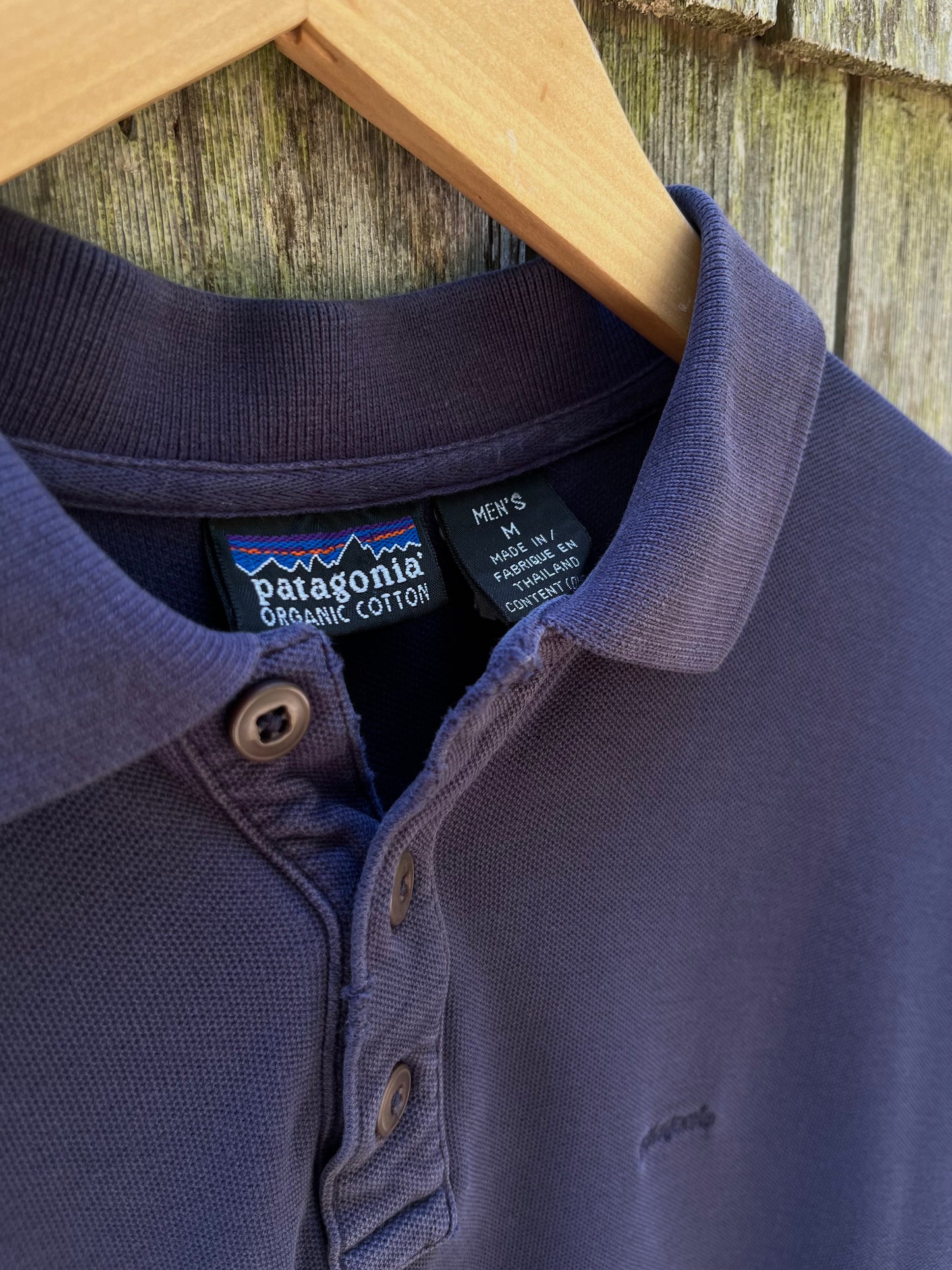 90s Patagonia Cotton Pique Polo Shirt (L)