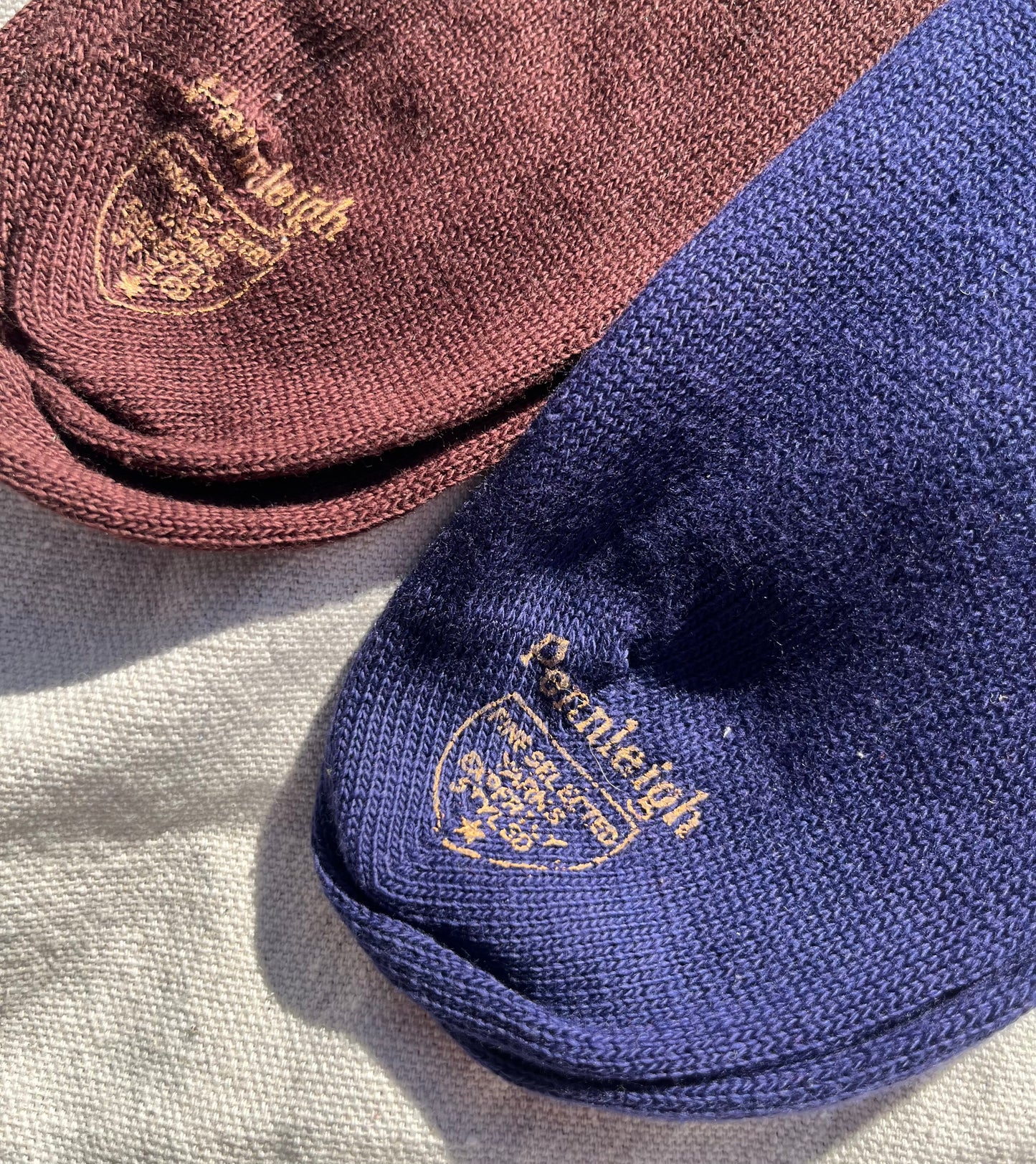 60s Pennleigh Argyle Pattern Cotton Socks Size 11 (2x pairs)