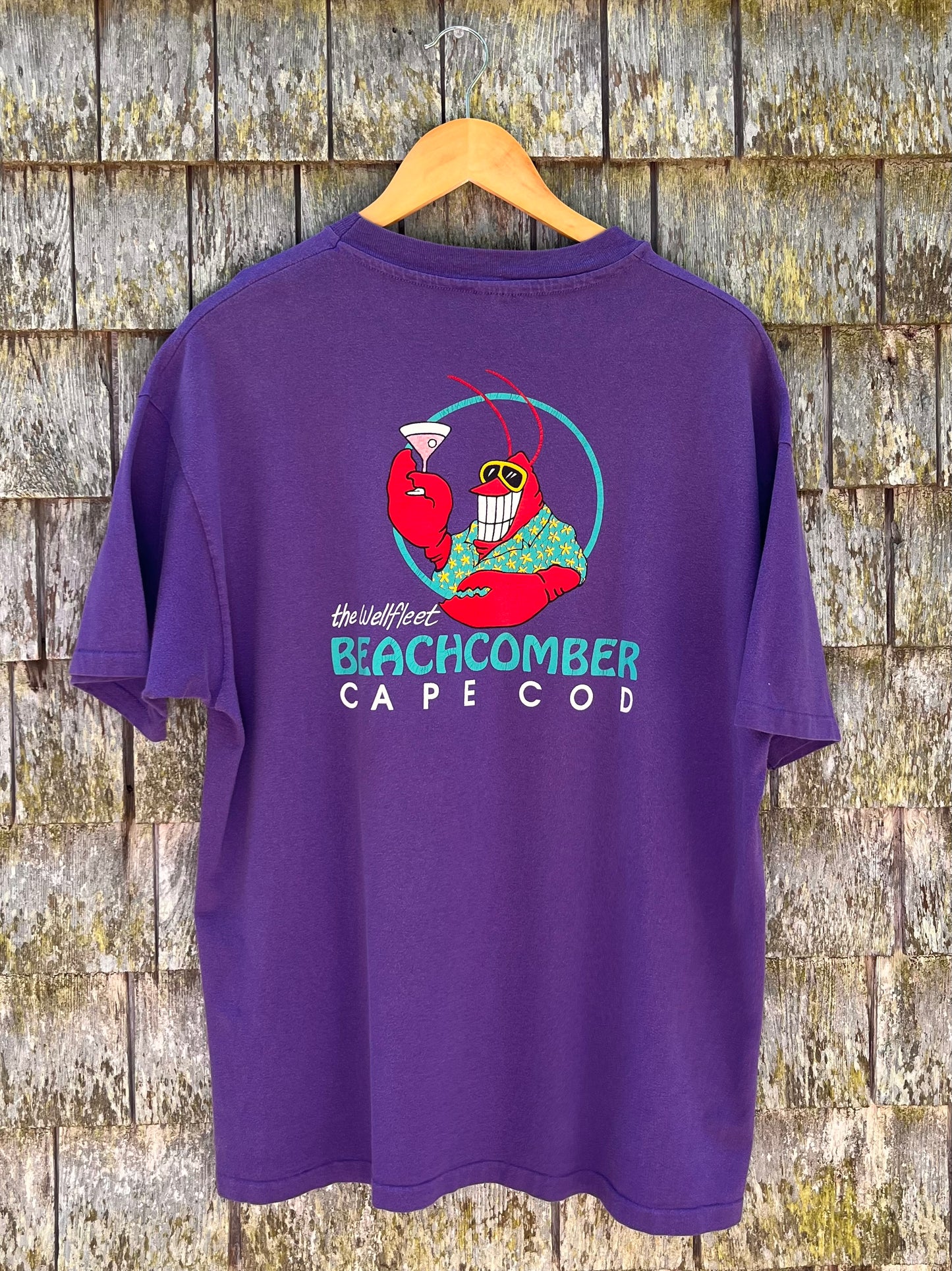 90s Wellfleet Beachcomber Lobster Logo T-Shirt (XL)