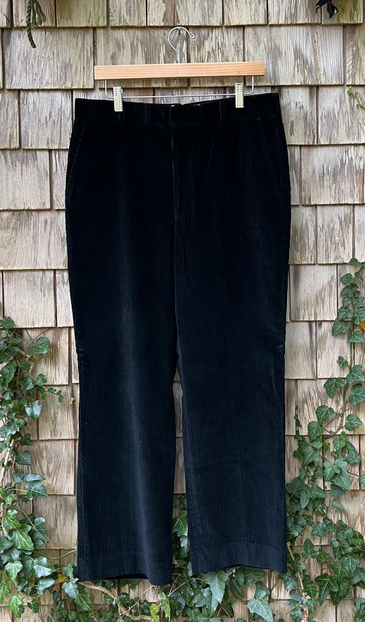 90s Corbin Wide Wale Corduroy Flat Front Trousers (32/29)