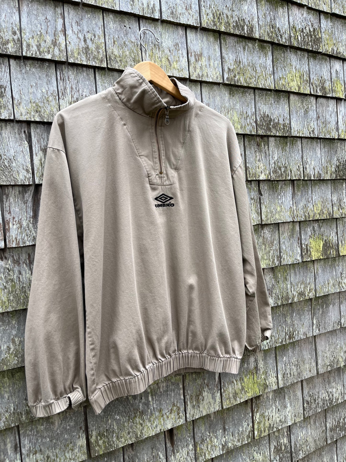 90s Umbro Cotton Quarter-Zip Pullover (M)