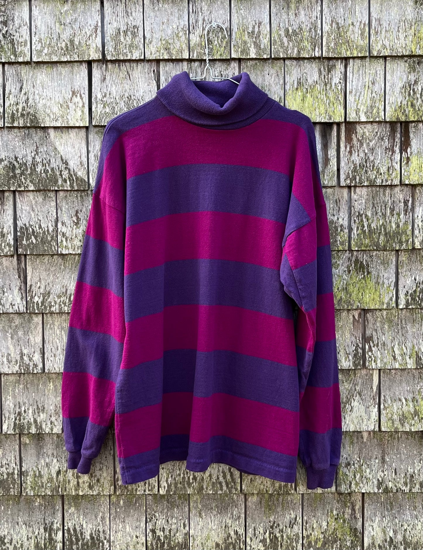 90s L.L. Bean Turtleneck Rugby Shirt (L)