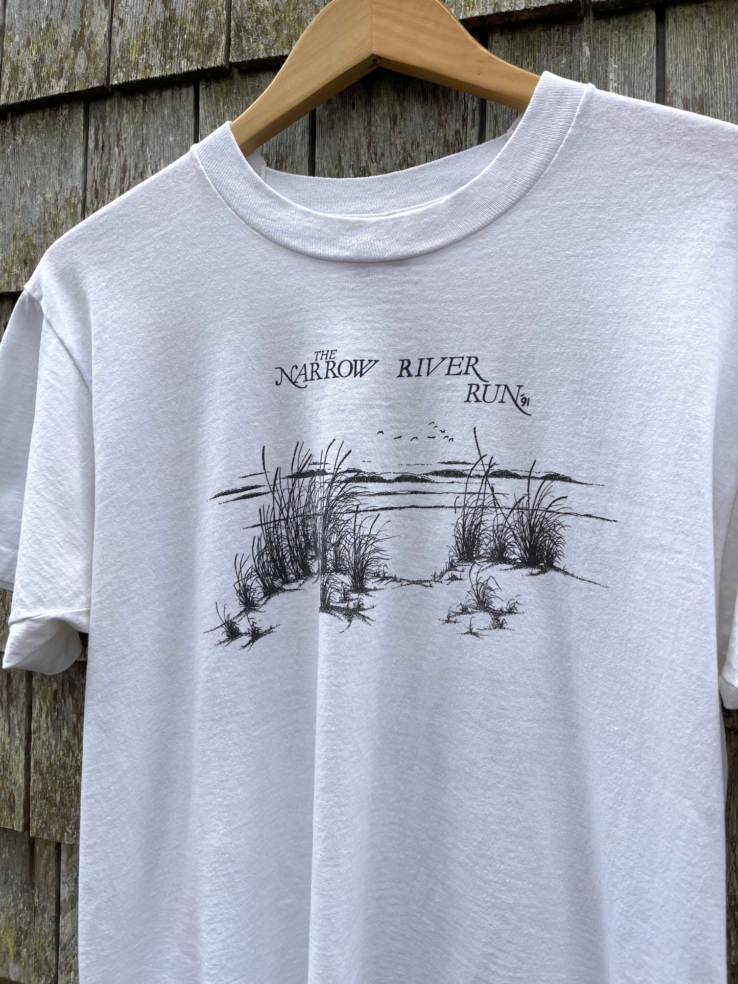 90s Narrow River Run Rhode Island T-Shirt (M)