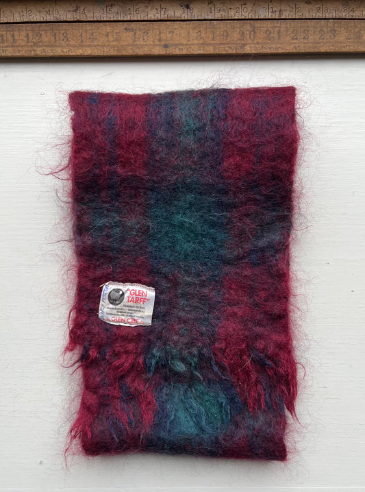 90s Glen Cree Glen Tarff Mohair Blend Scarf (8.5/49")