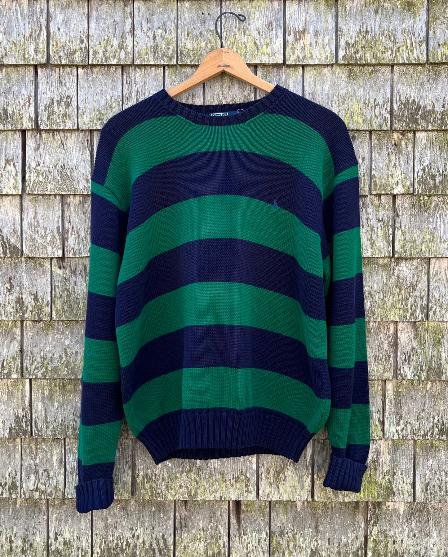 90s Polo Ralph Lauren Crewneck Cotton Knit Sweater (XL)