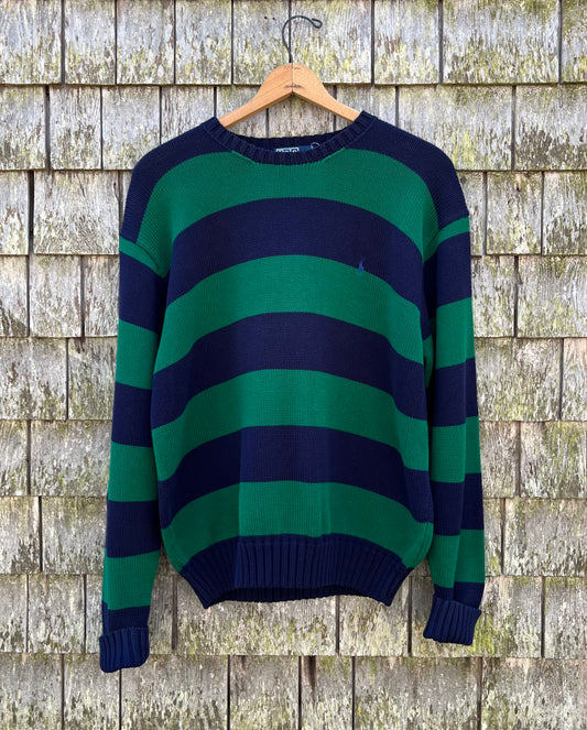 90s Polo Ralph Lauren Crewneck Cotton Knit Sweater (XL)