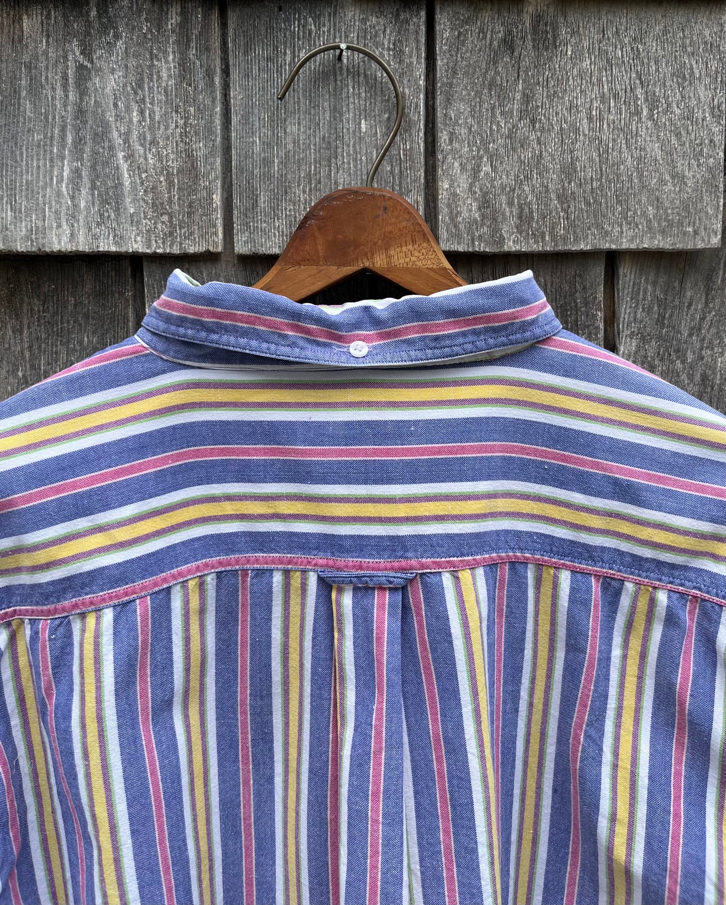 90s Marc Lewis Striped Cotton Button Down Shirt (XL)