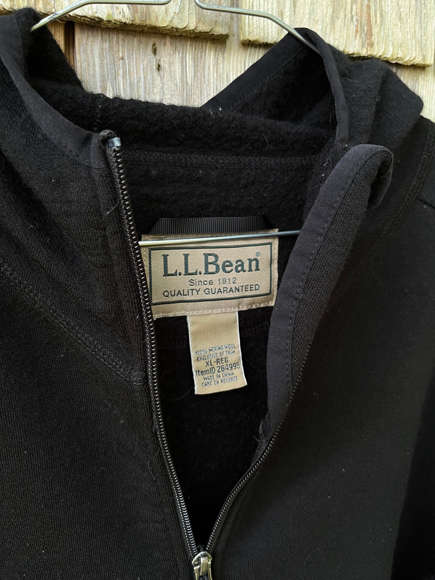 00s L.L. Bean Merino Wool Hooded Sweatshirt (XL)