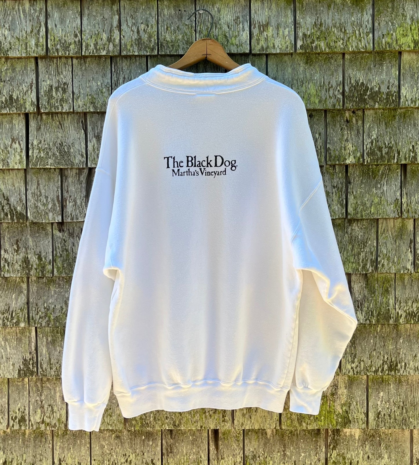 90s The Black Dog Martha’s Vineyard Louie Collar Sweatshirt (XL)