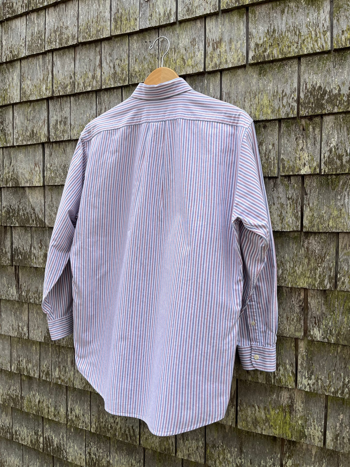 90s J.Crew Candy Stripe Cotton Oxford Cloth Button Down Shirt (15-32)