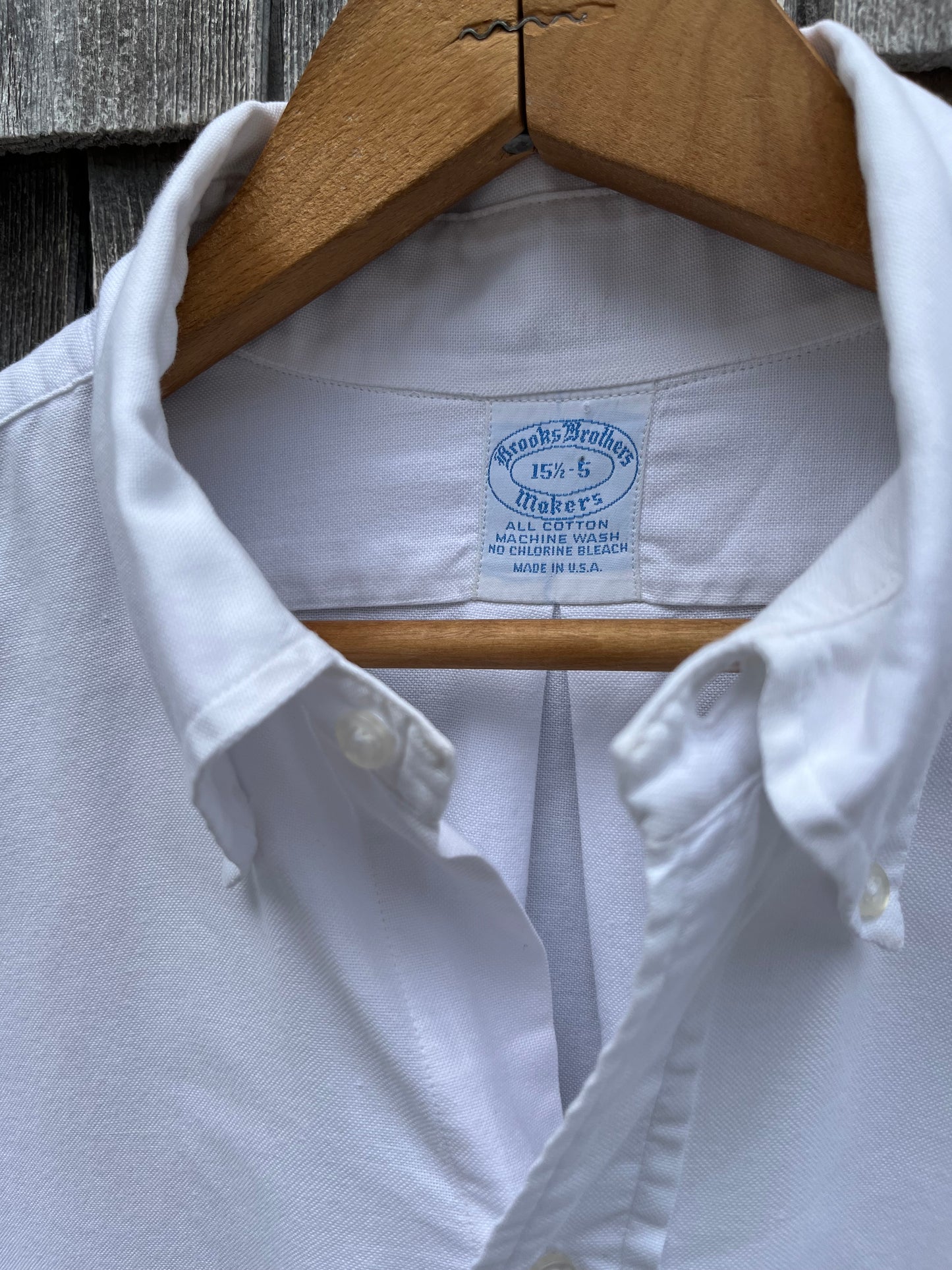 80s Brooks Brothers Makers 6-Button Oxford Cloth Button Down Shirt (15.5-5)