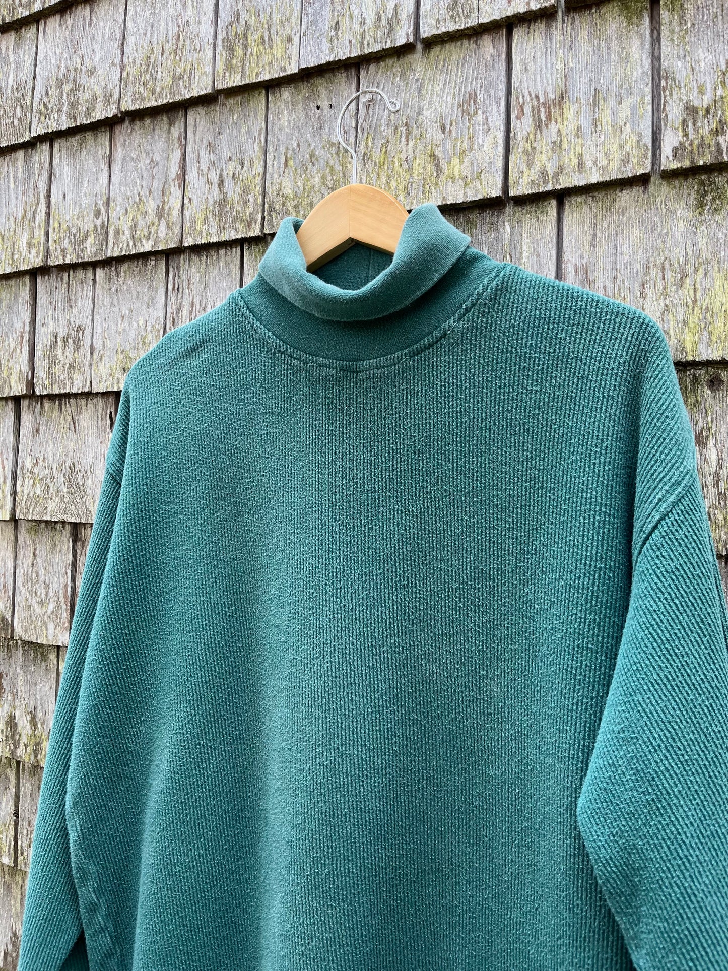 90s GAP Ribbed Cotton Turtleneck Shirt (L)