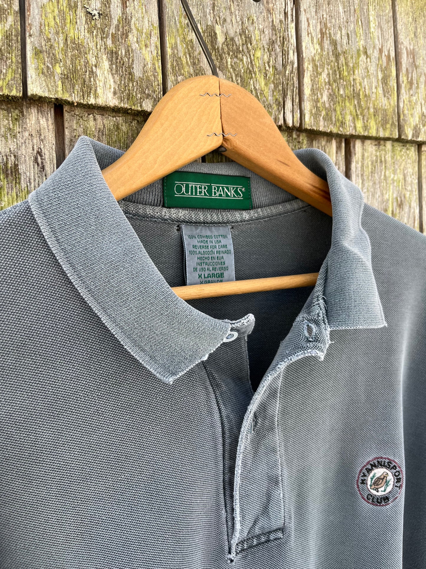 90s Hyannisport Club Garment Dye Polo Shirt (XL)