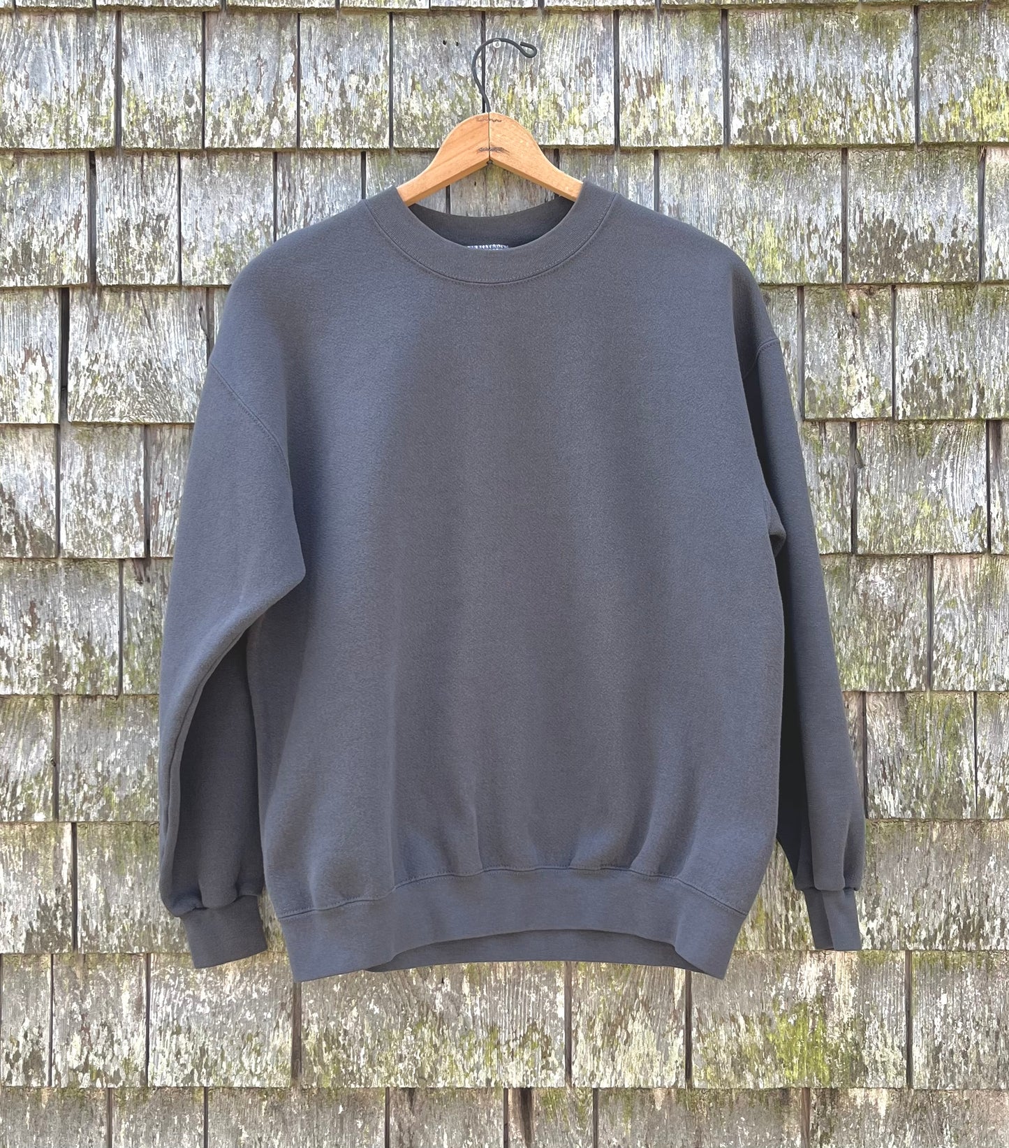 90s J.Crew Embroidered Crewneck Cotton Sweatshirt (L)