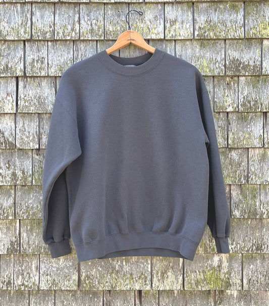 90s J.Crew Embroidered Crewneck Cotton Sweatshirt (L)