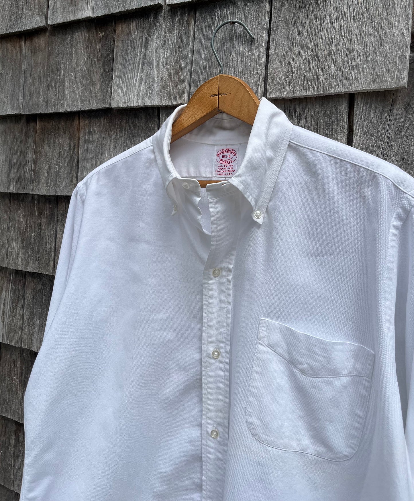 80s Brooks Brothers Makers 6-Button Oxford Cloth Button Down Shirt (15.5-5)