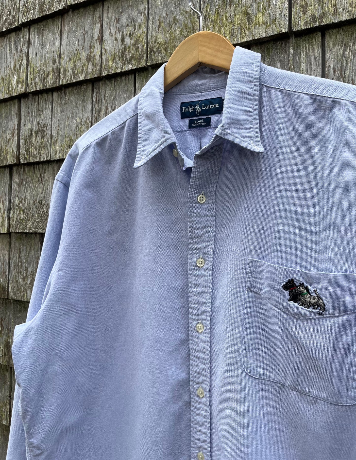 90s Polo Ralph Lauren Terriers Oxford Cloth Button Down Shirt (XL/XXL)