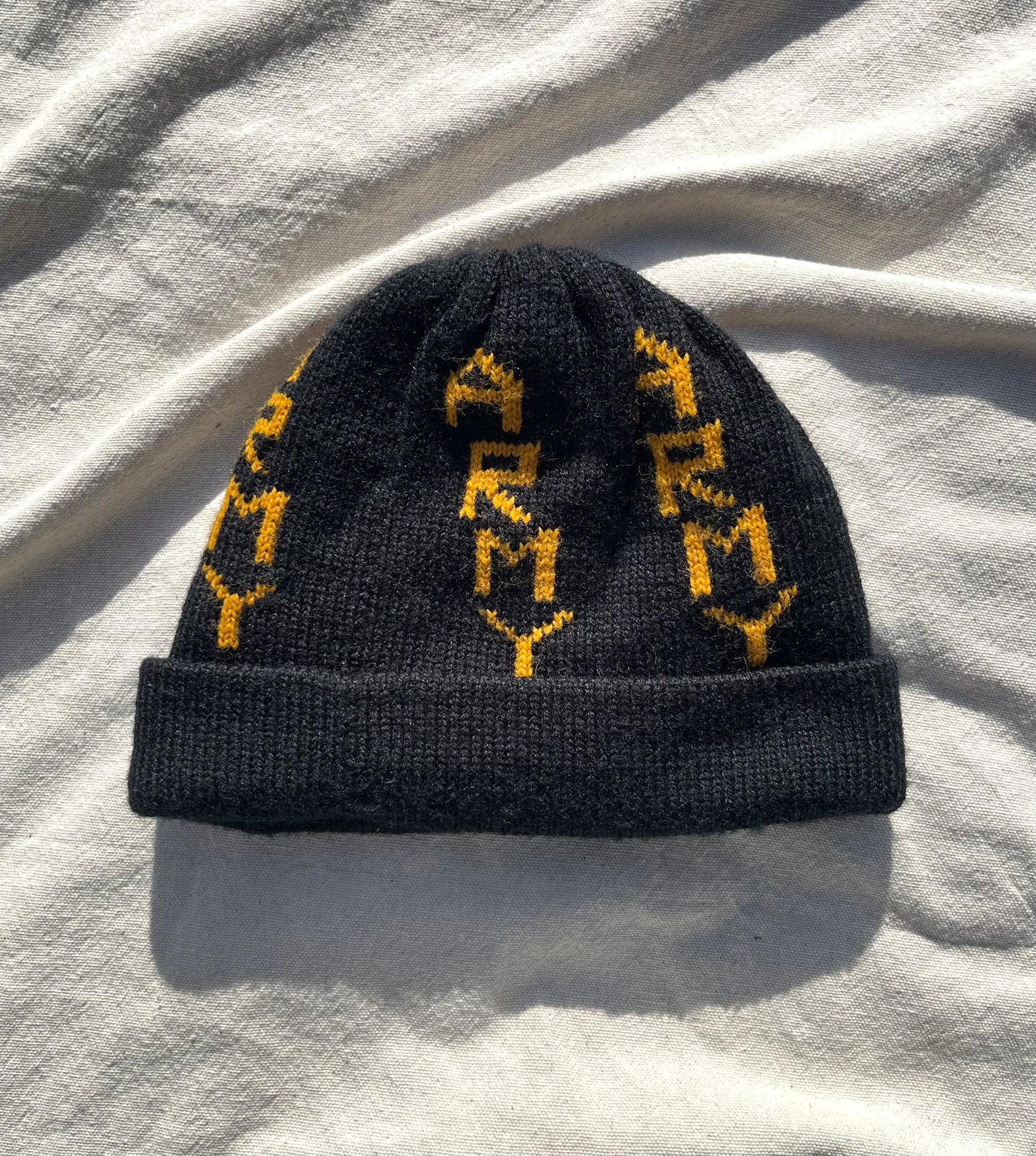 80s Homemade US Army Acrylic Beanie