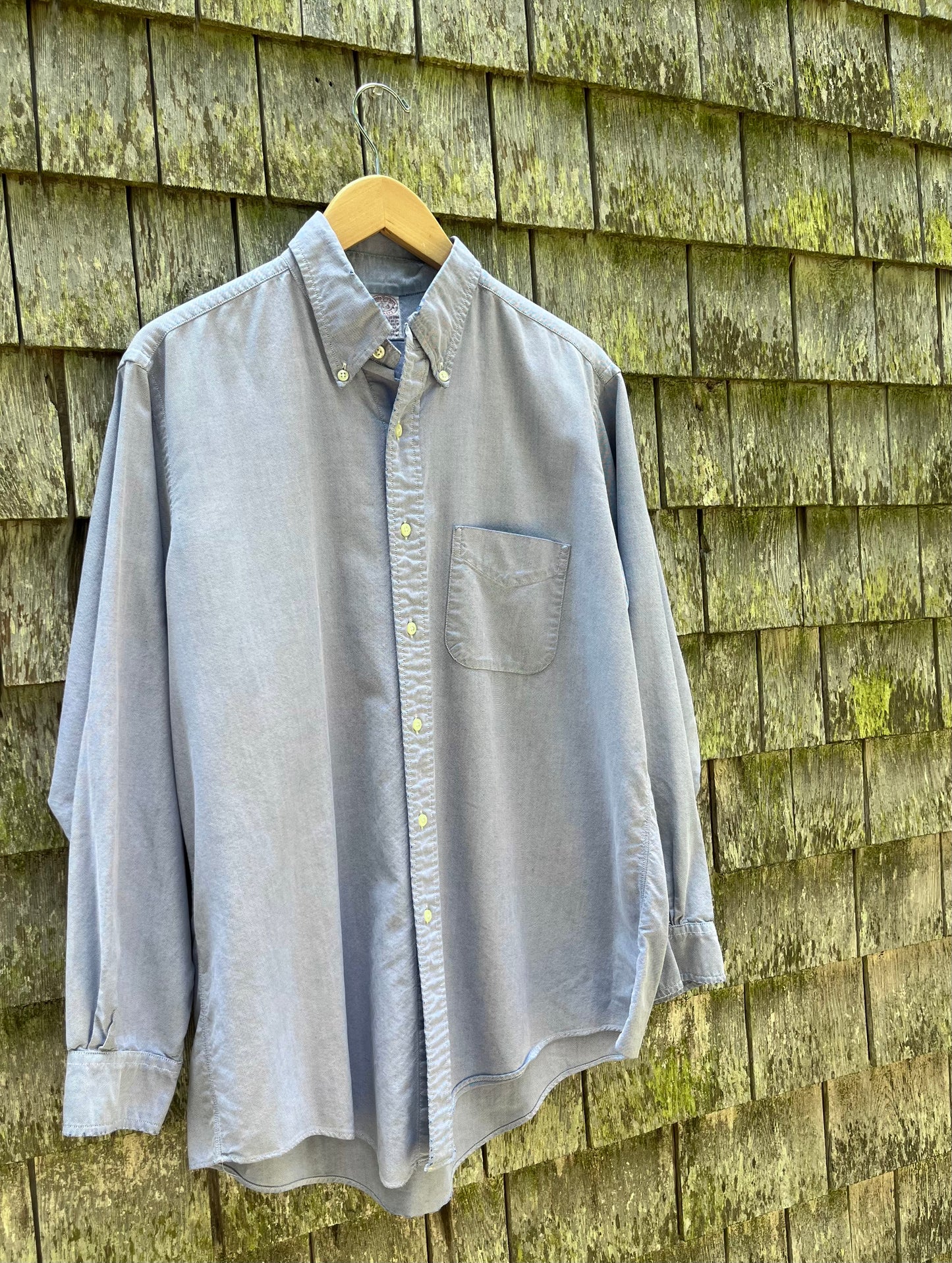 90s Brooks Brothers Cotton Oxford Cloth Button Down Shirt (L)