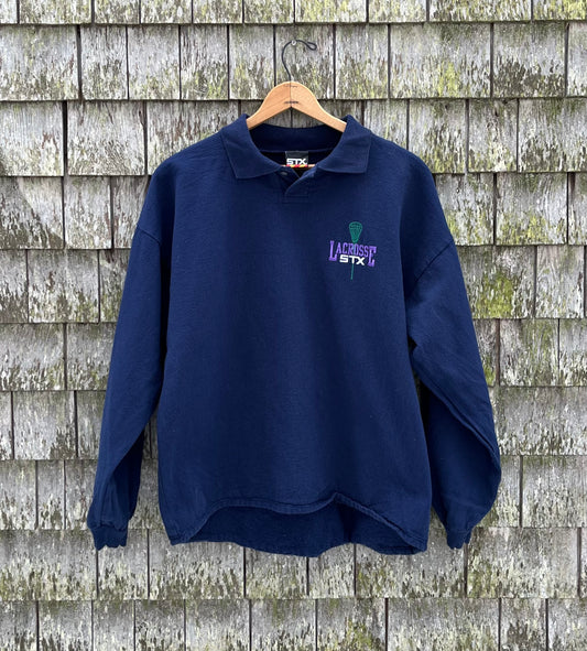 90s STX Lacrosse Cotton Pullover Long Sleeve Shirt (L)