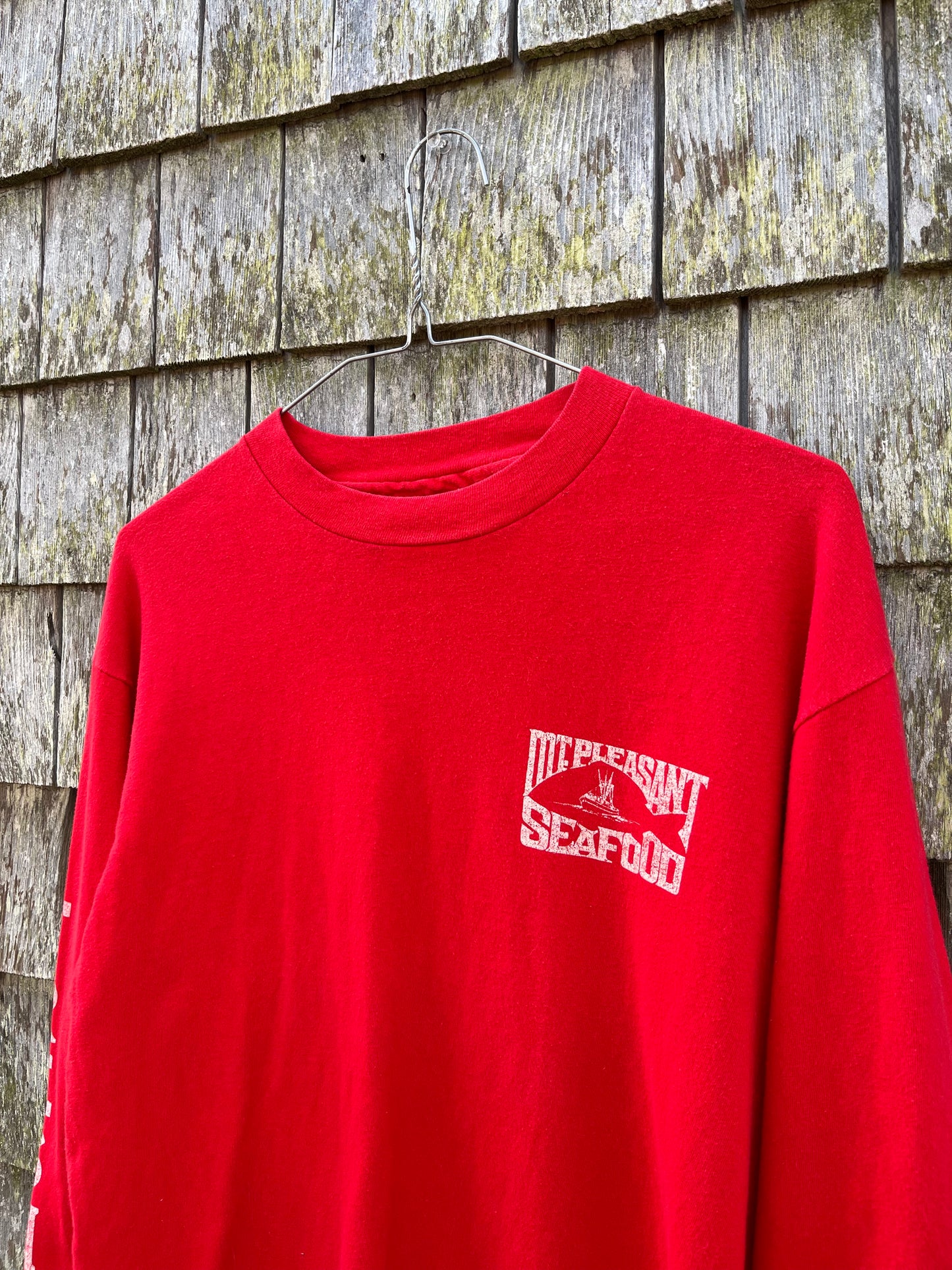 90s Mt. Pleasant Seafood South Carolina Long Sleeve T-Shirt (M)