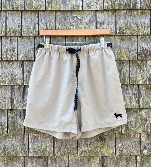90s Black Dog Martha’s Vineyard Nylon Strap Shorts (32"/6.5")