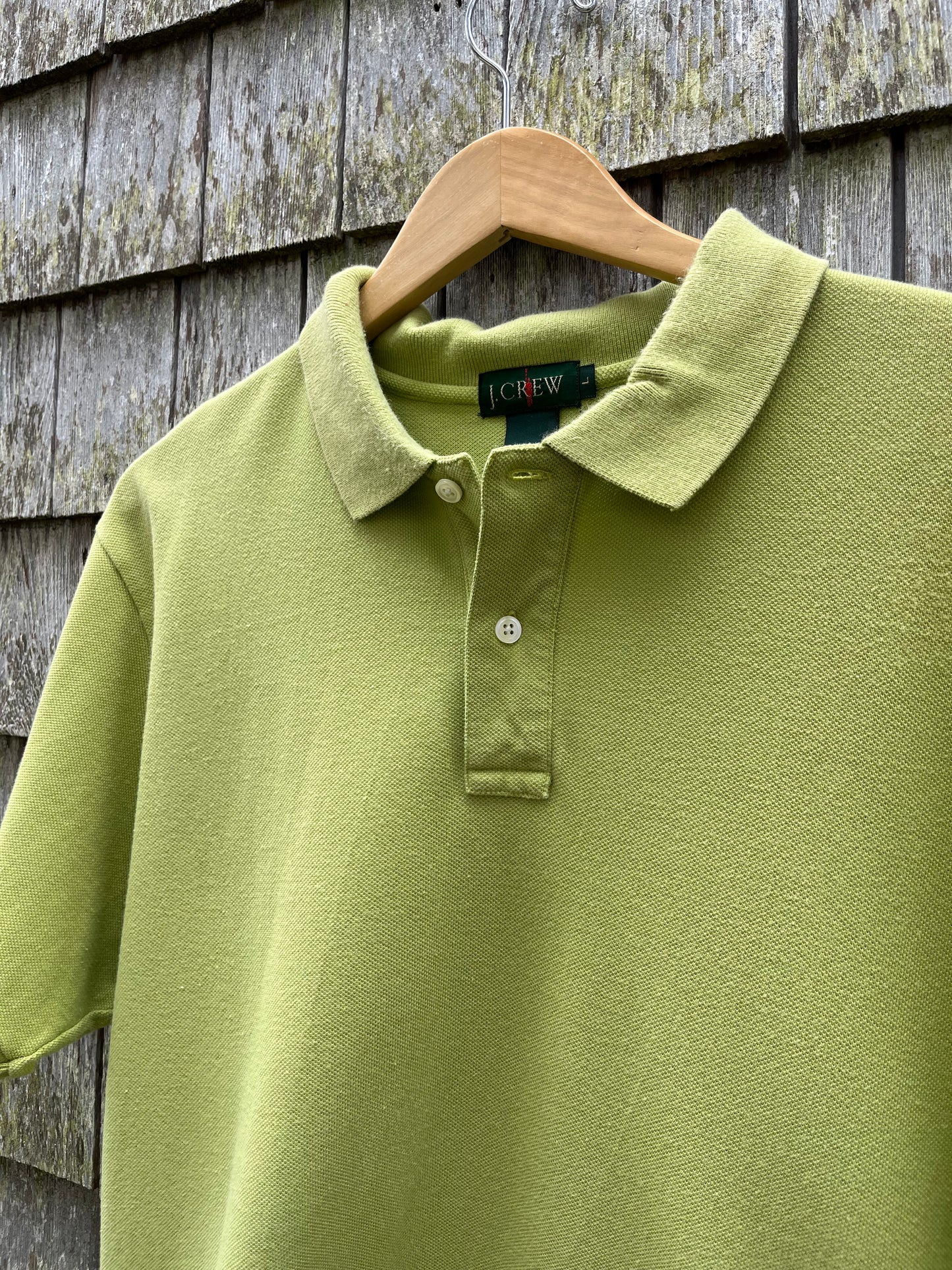 90s J.Crew Cotton Piqué Polo Shirt (L/XL)