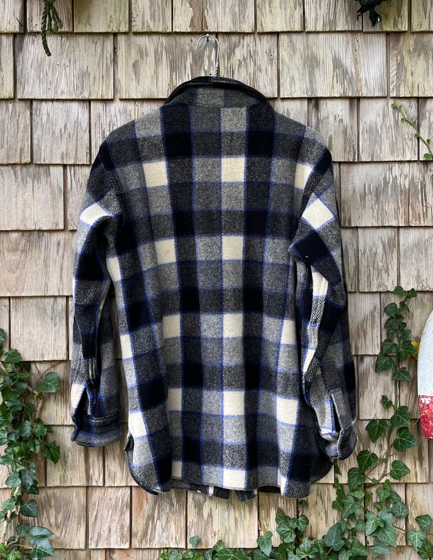 50s Abercrombie & Fitch Heavyweight Wool Button Up Shirt (M)