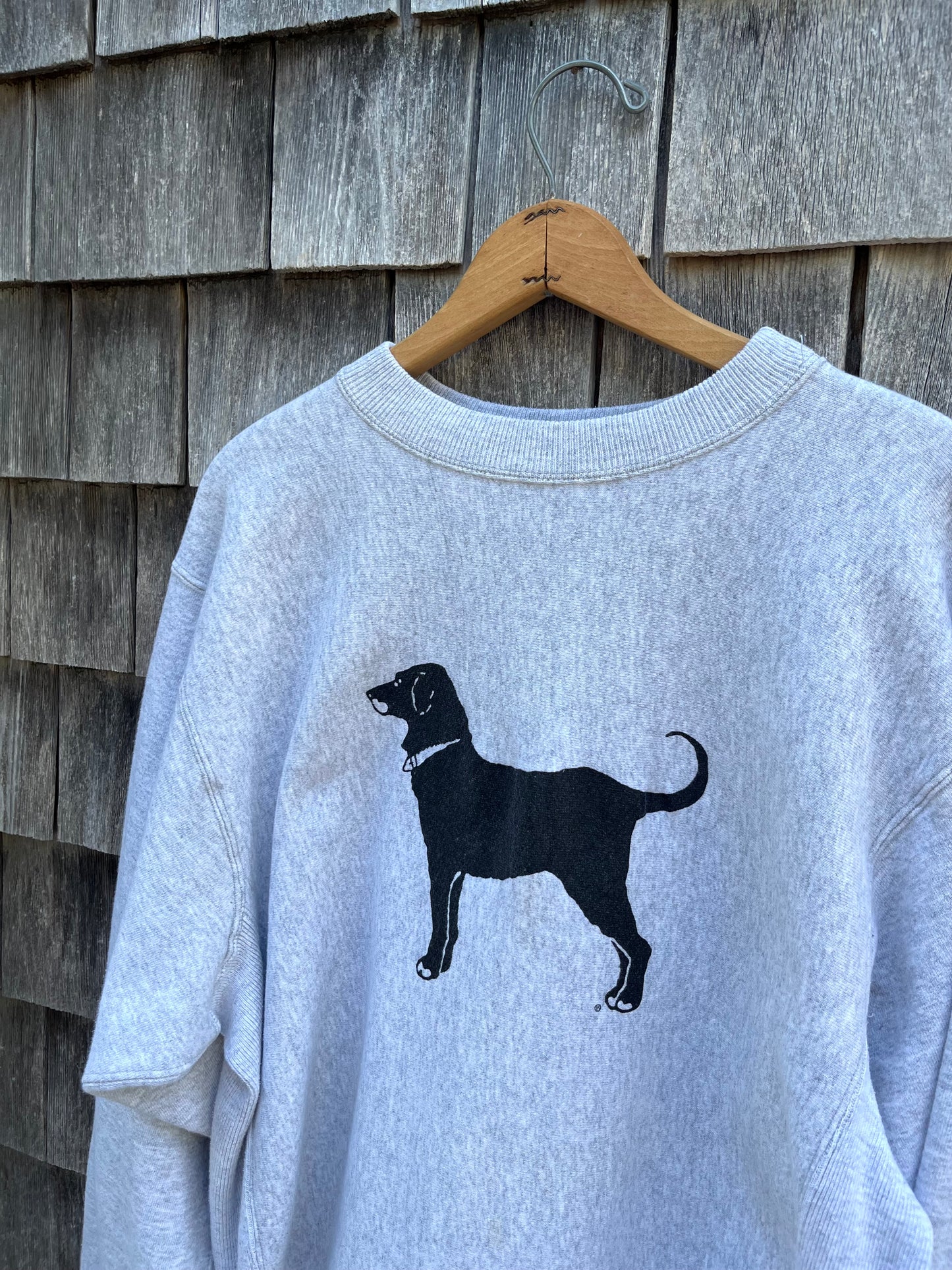 90s The Black Dog Martha’s Vineyard Kellsport Reverse Weave Sweatshirt (XL/XXL)