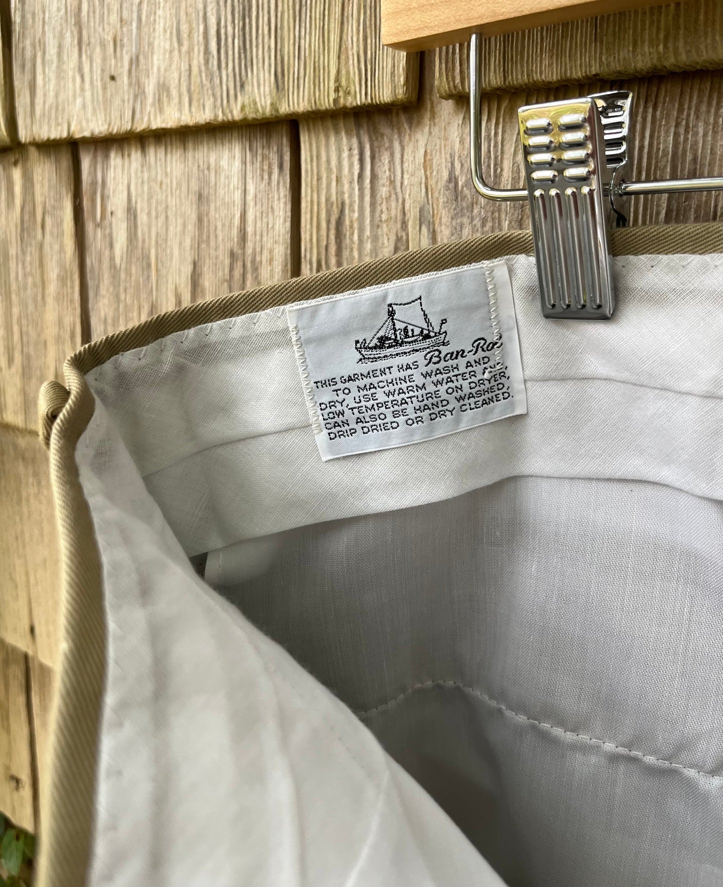 80s Harvard Coop Deadstock Cotton Chino Trousers (34/32)