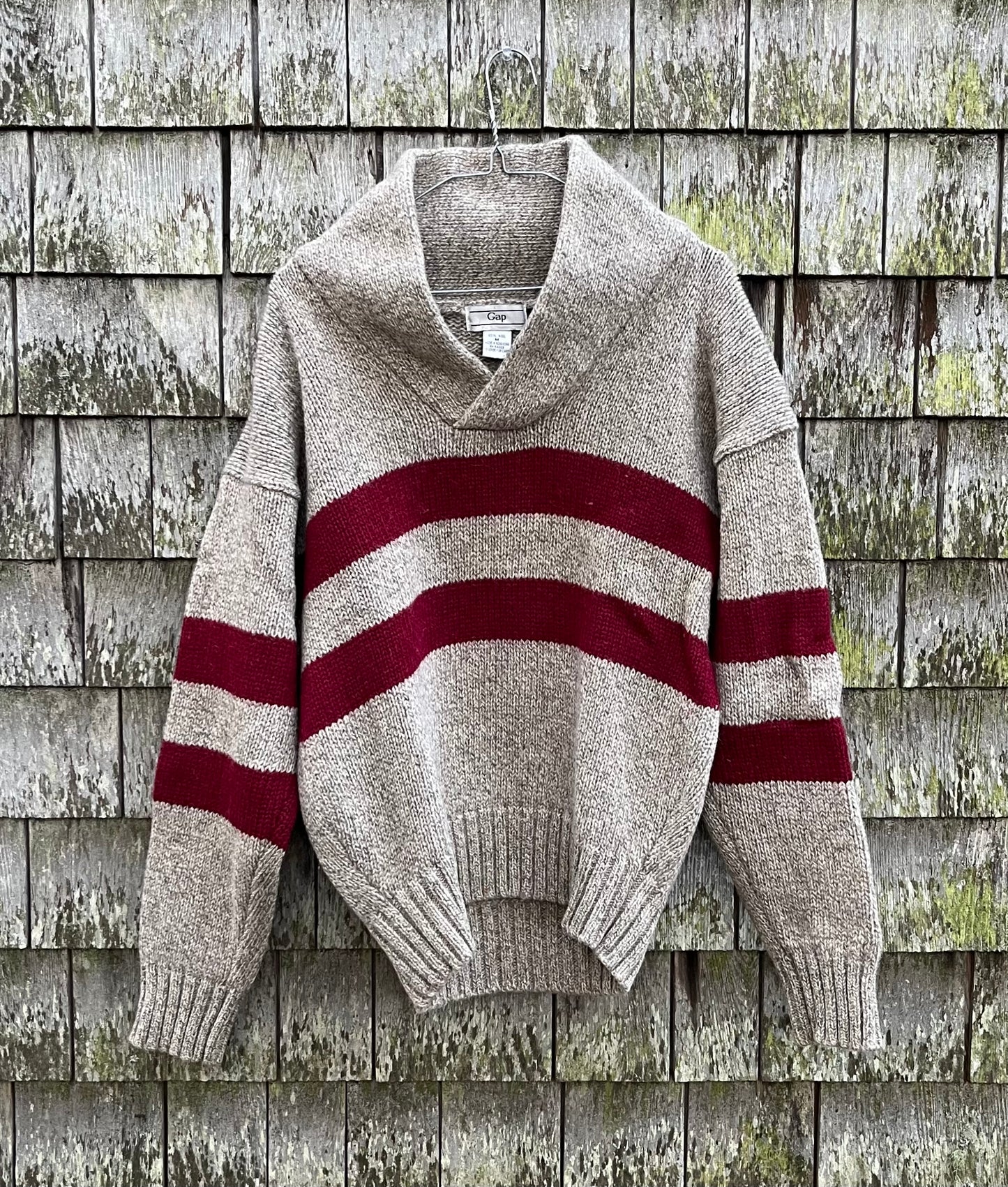 80s GAP Cowl Neck Wool Sweater (M)