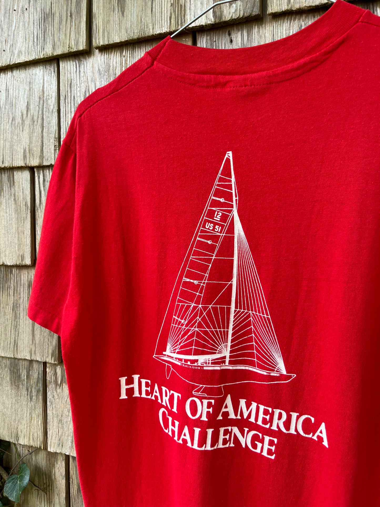 80s Heart of America Americas Cup Sailing T-Shirt (S)