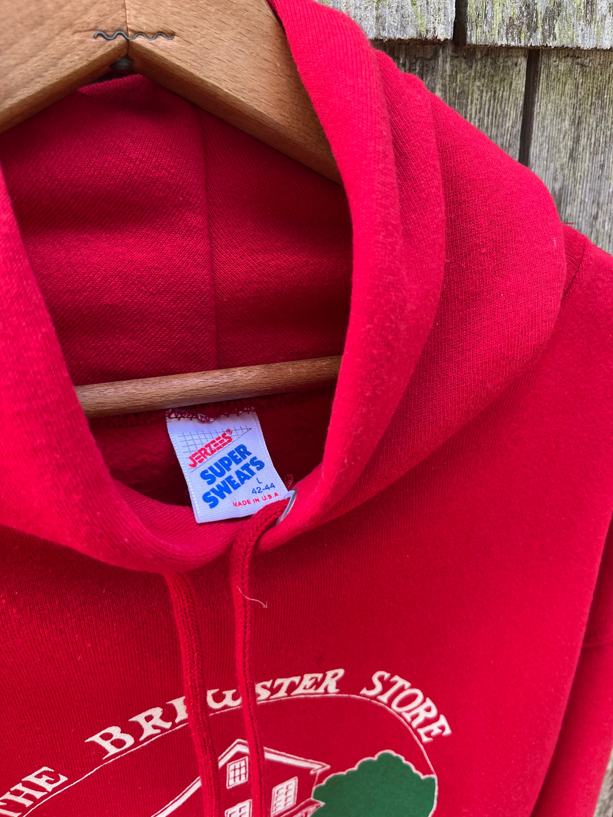 90s The Brewster General Store Hooded Sweatshirt (L)