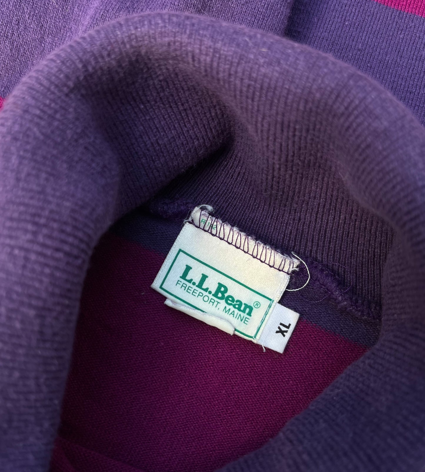 90s L.L. Bean Turtleneck Rugby Shirt (L)
