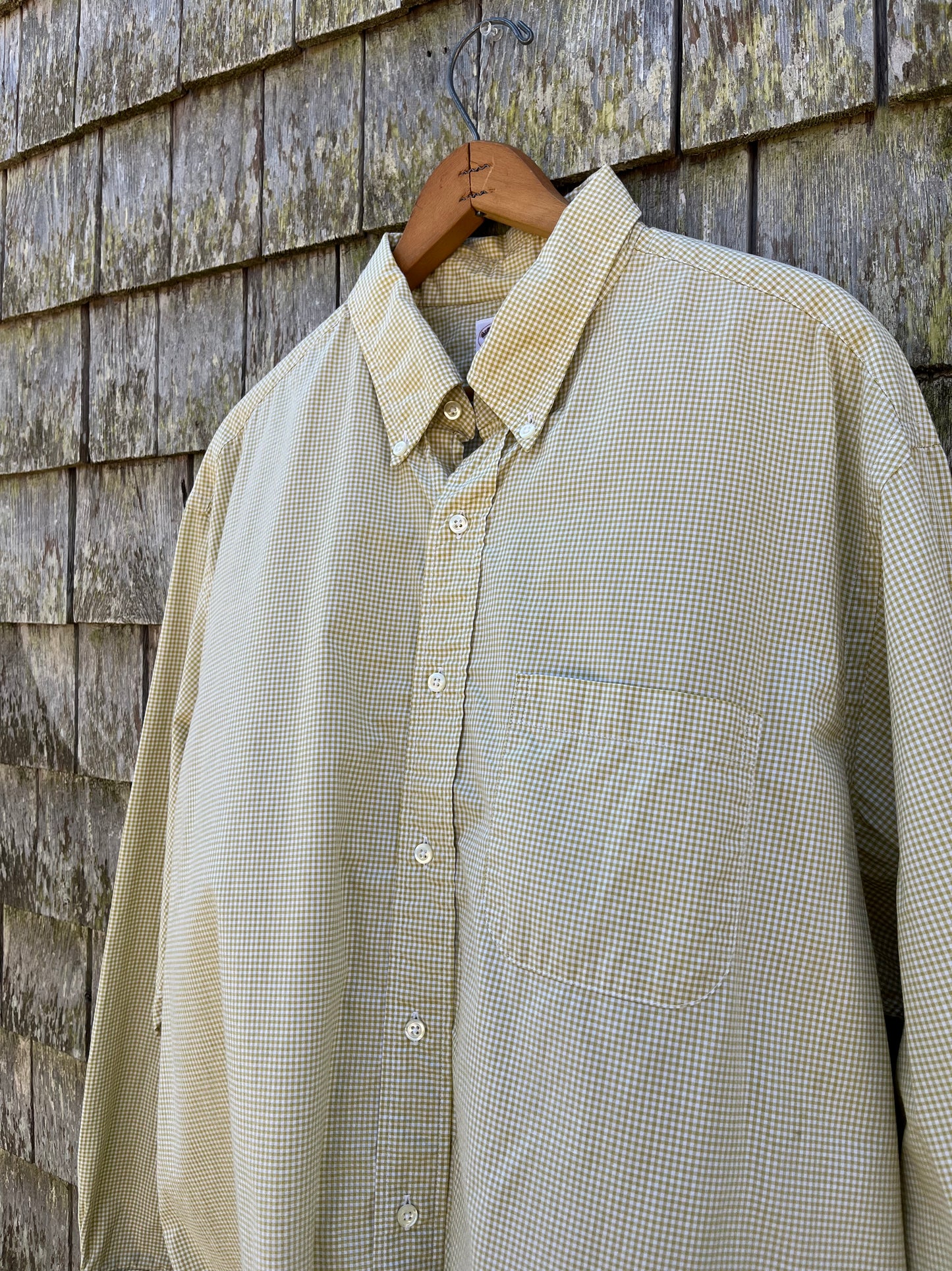 90s Brooks Brothers Makers Cotton Broadcloth Button Down Shirt (17.5/XL)