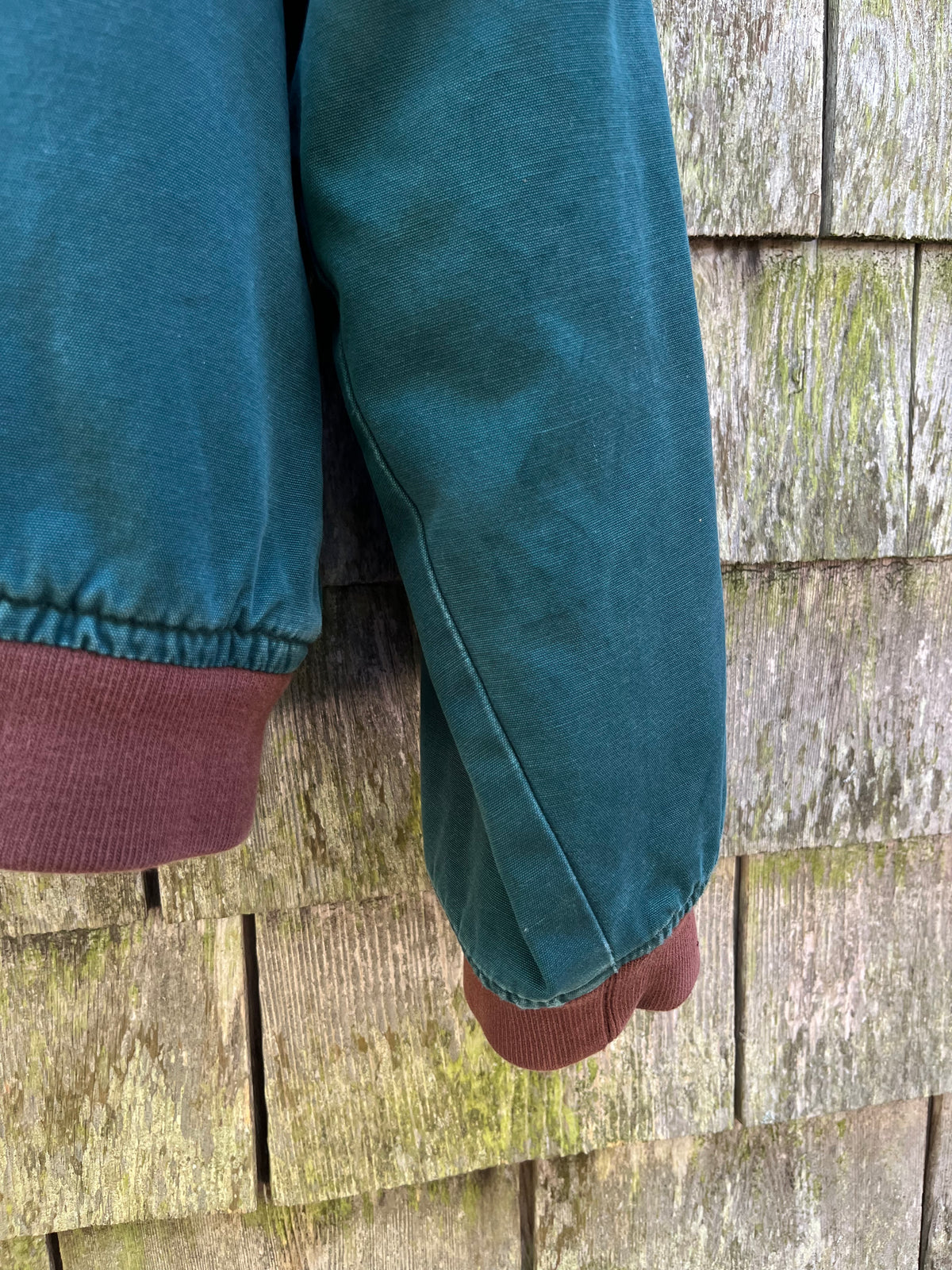90s J.Crew Shearling Lined Cotton Bomber Jacket (L)