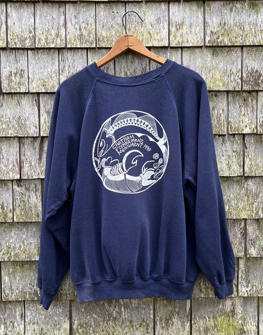 90s Chatham Fisherman’s Monument Raglan Sleeve Crewneck Sweatshirt (L/XL)