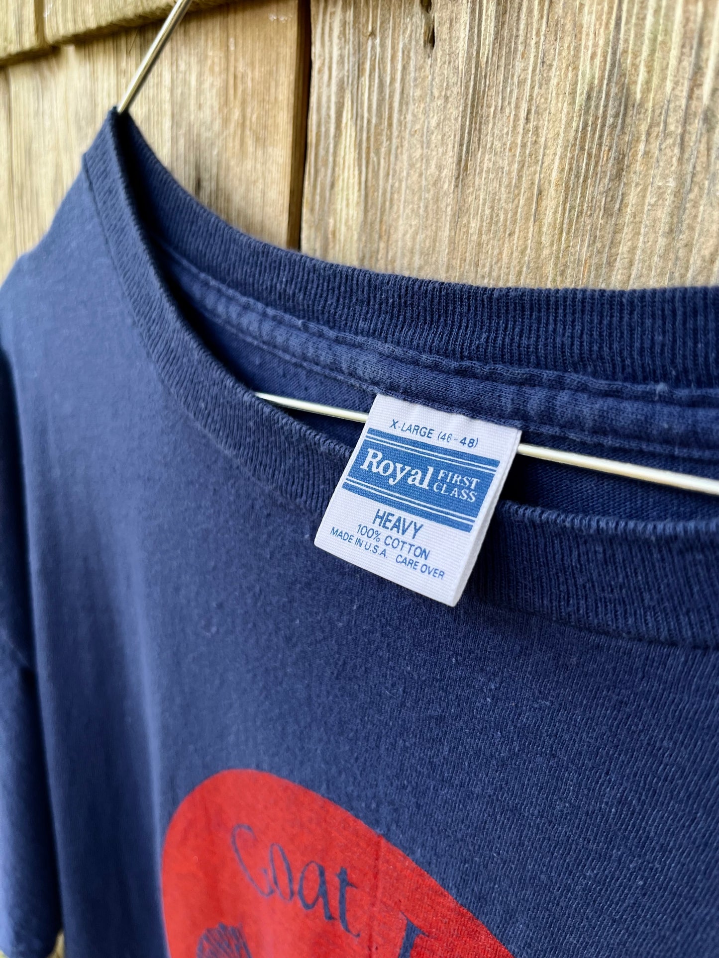 80s Goat Island Marina Newport Rhode Island T-Shirt (L/XL)