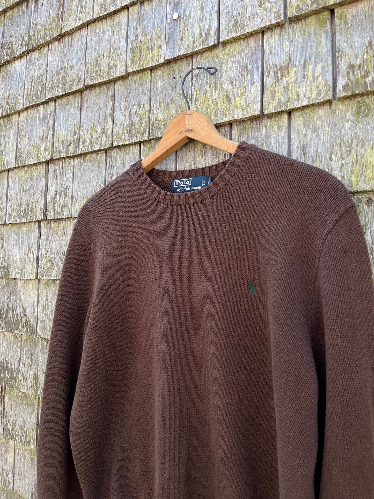 90s Polo Ralph Lauren Crewneck Cotton Knit Sweater (L/XL)