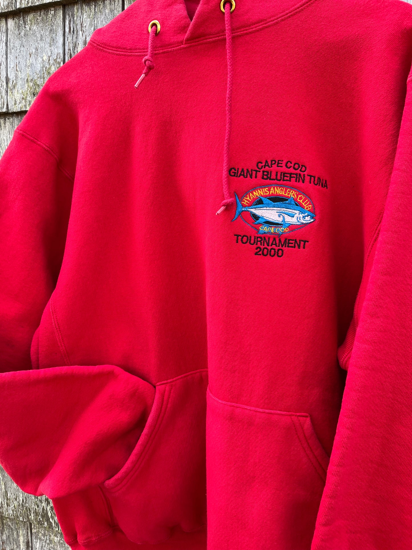 00s Cape Cod Giant Bluefin Tuna Tournament Kellsport Hooded Sweatshirt (L/XL)
